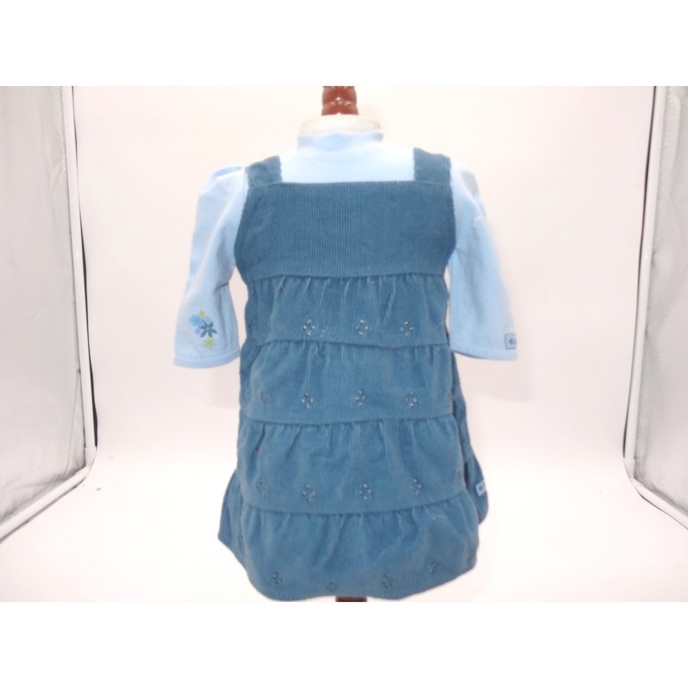 American Girl Everyday Play Jumper Outfit Blue Corduroy Dress and Top